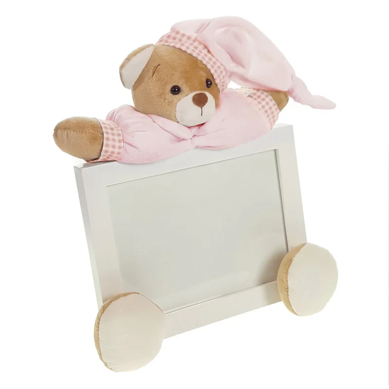 قاب عکس کودک نی نی سیس مدل خرس نانان کد GH-N-Pink13x18