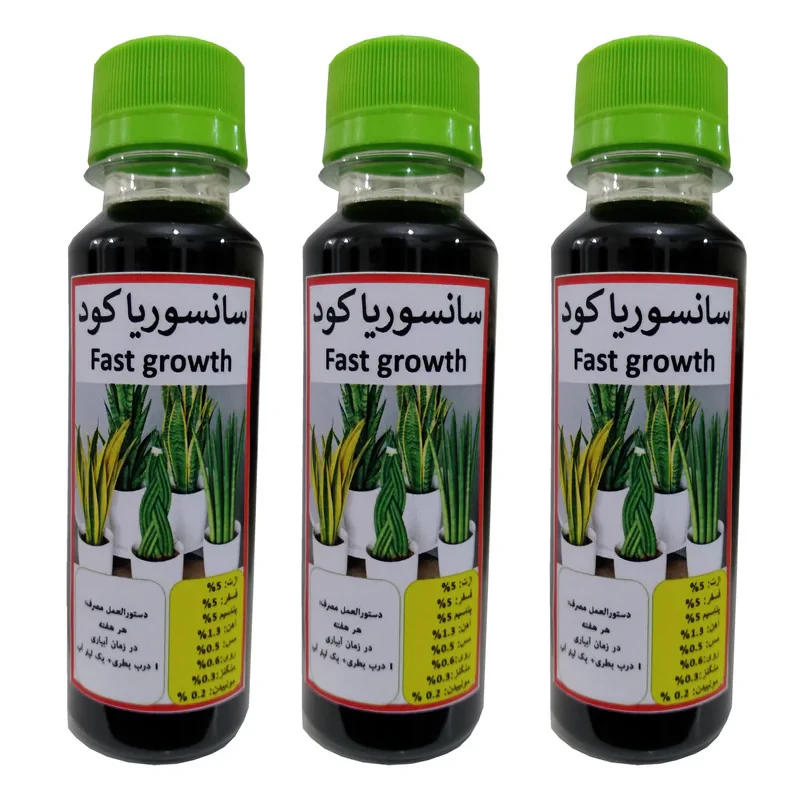 کود مایع سانسوریا کود مدل 2022 حجم 120 میلی لیتر بسته سه عددی