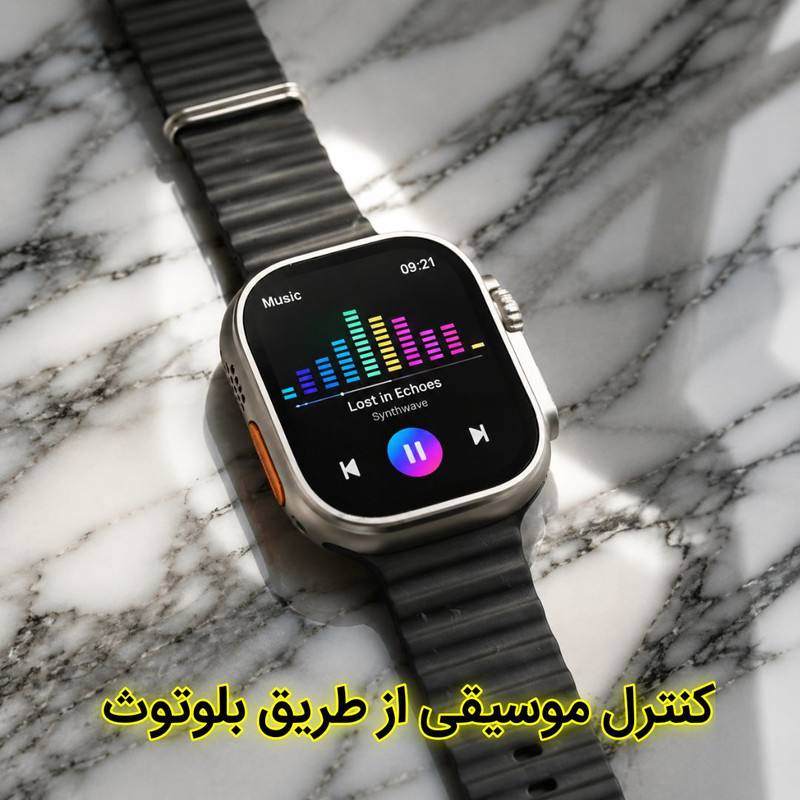 ساعت هوشمند 49 میلی متری یونیک مدل ایکس هشت با بند سیلیکونی به همراه هدفون بلوتوثی