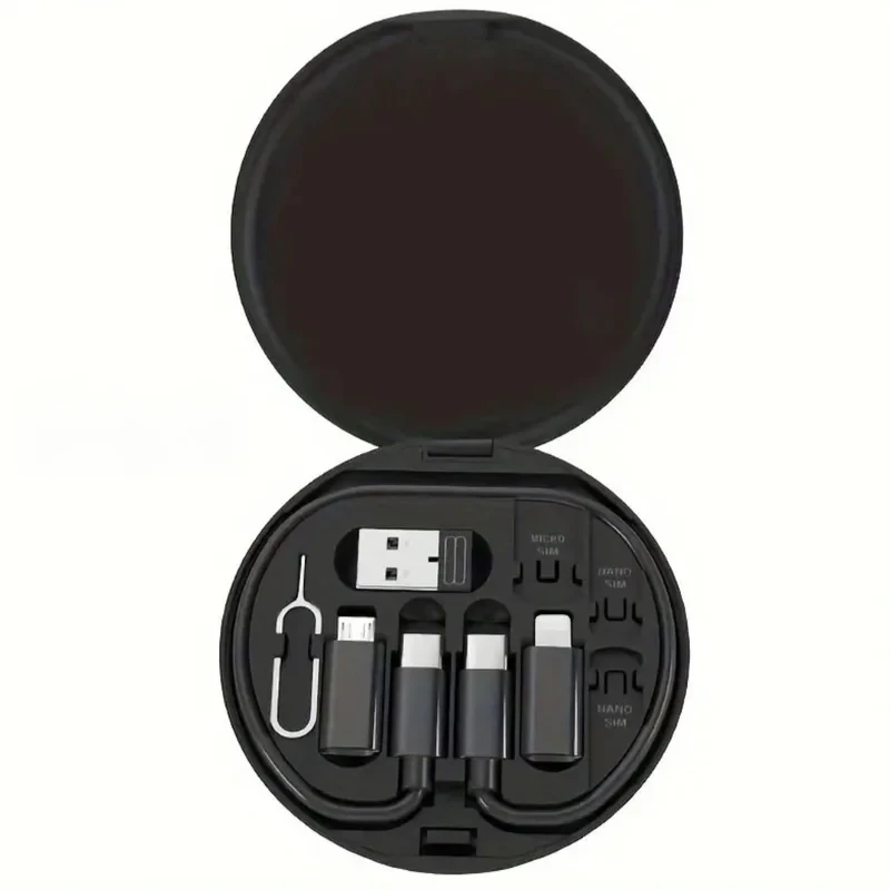کابل تبدیل USBUSB-C به microUSB  لایتنینگ  USB-C مدل 01 طول 0.2 متر