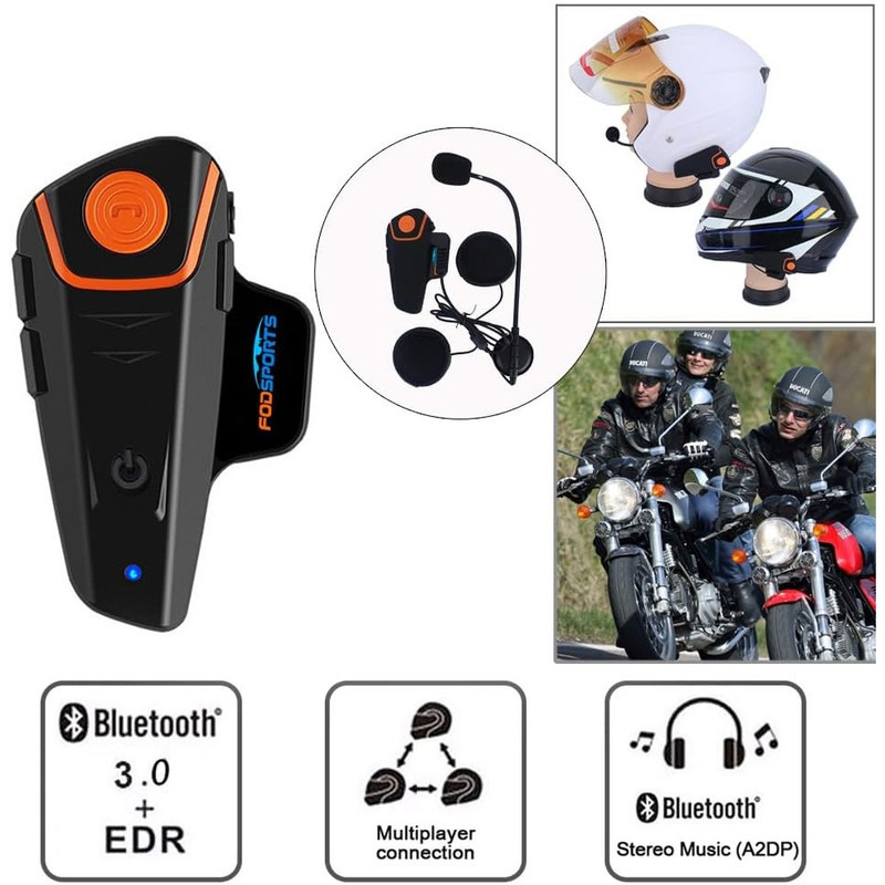هدست کلاه کاسکت فود اسپورتس مدل BT-s2pro