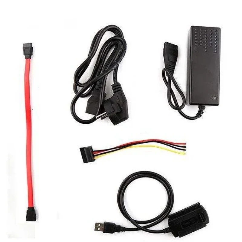 تجهیزات تبدیل هارد SATAIDE به USB2.0 مدل HI-SPEED 480 مجموعه 3عددی