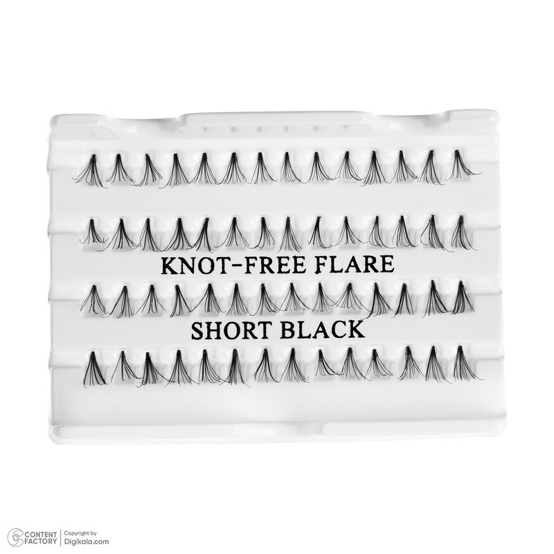 مژه مصنوعی رد چری مدل Knot-Free Flare Short بسته ۵۶ عددی