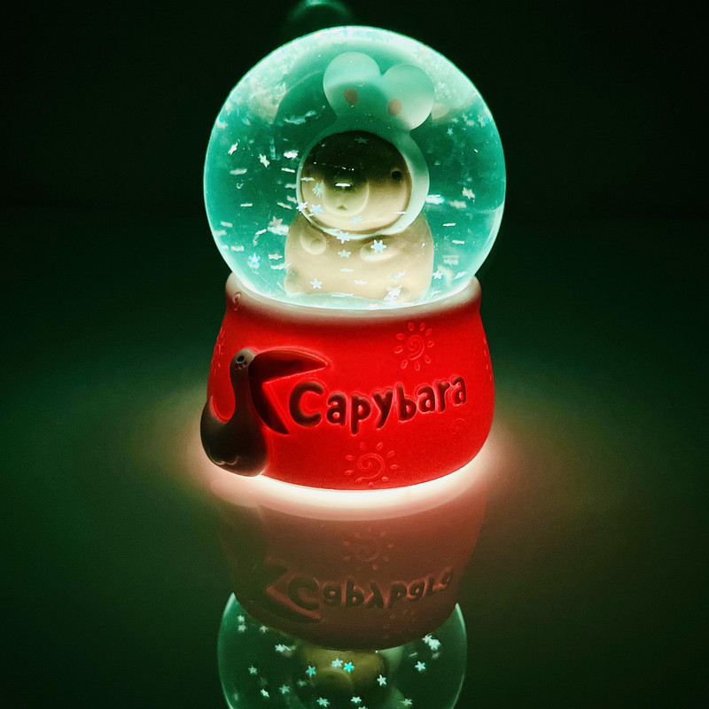 گوی چراغ‌دار مدل مینی Capybara طرح کوالا خرگوش عاشق کد D1623.15