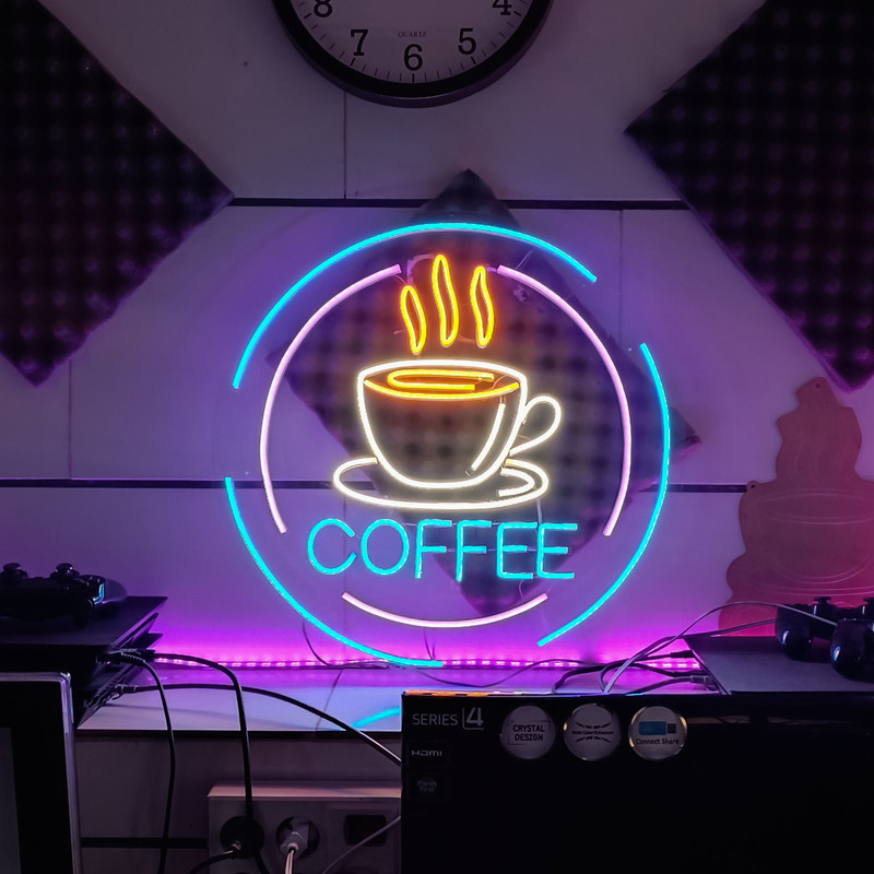 چراغ نئونی طرح coffee کد CO2025