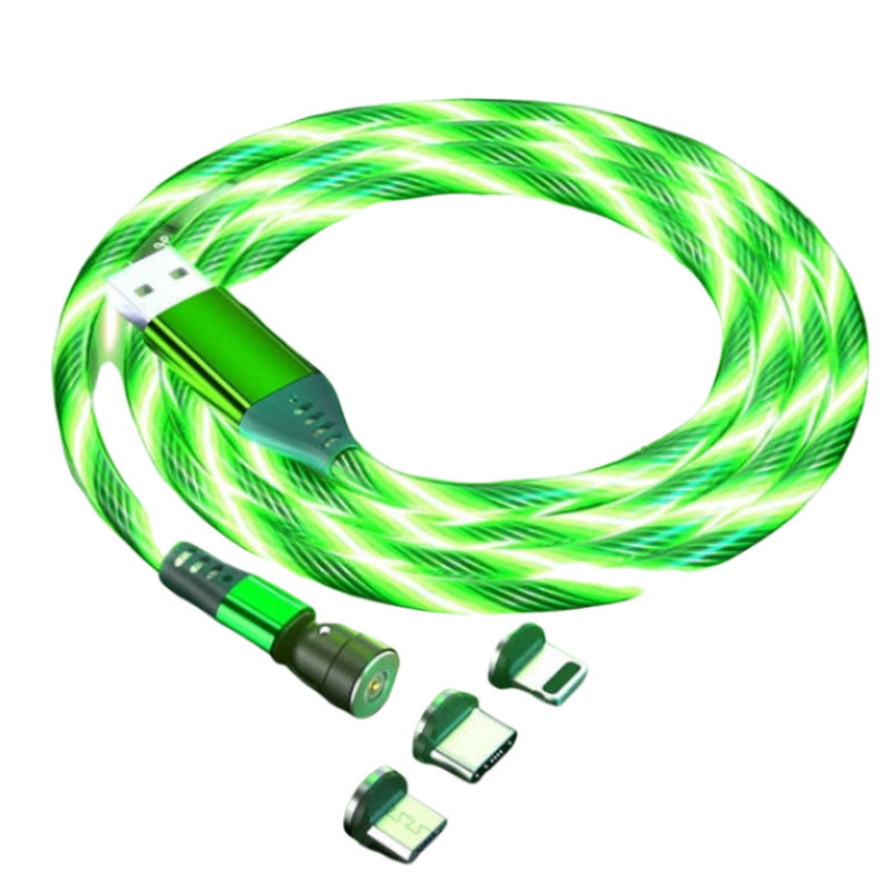 کابل تبدیل مغناطیسی USB به لایتنینگ  MicroUSB  USB-C زینکو مدل 3×1 طول 1 متر