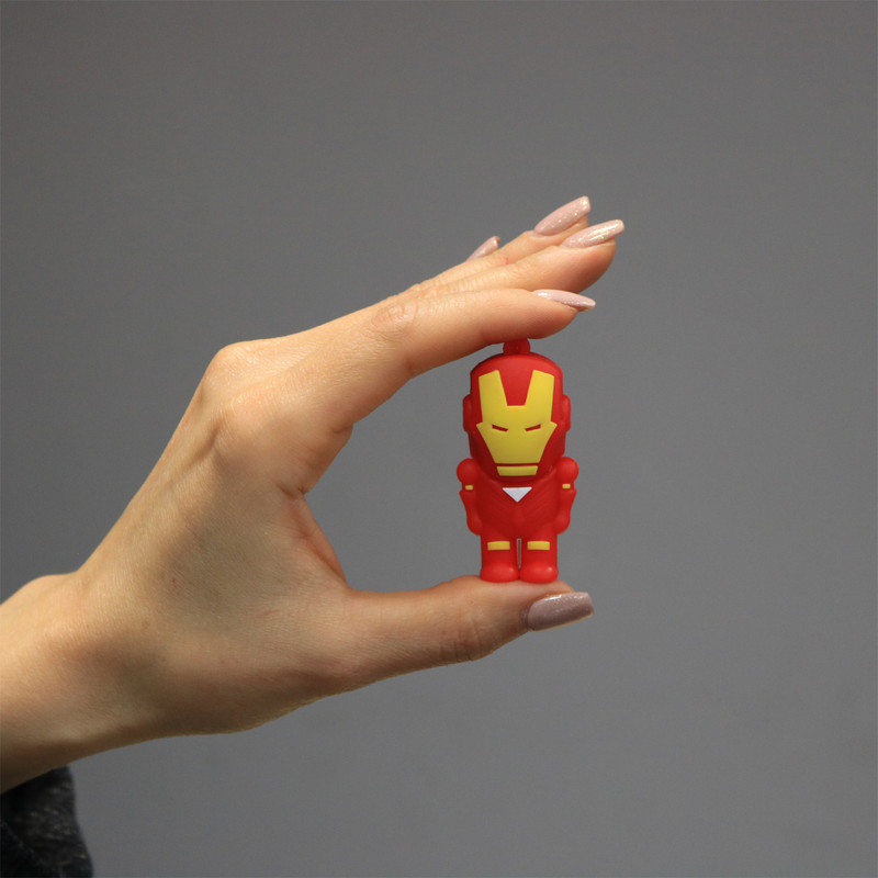 فلش مموری طرح مرد آهنی مدل Ul-Iron man01 ظرفیت 128 گیگابایت