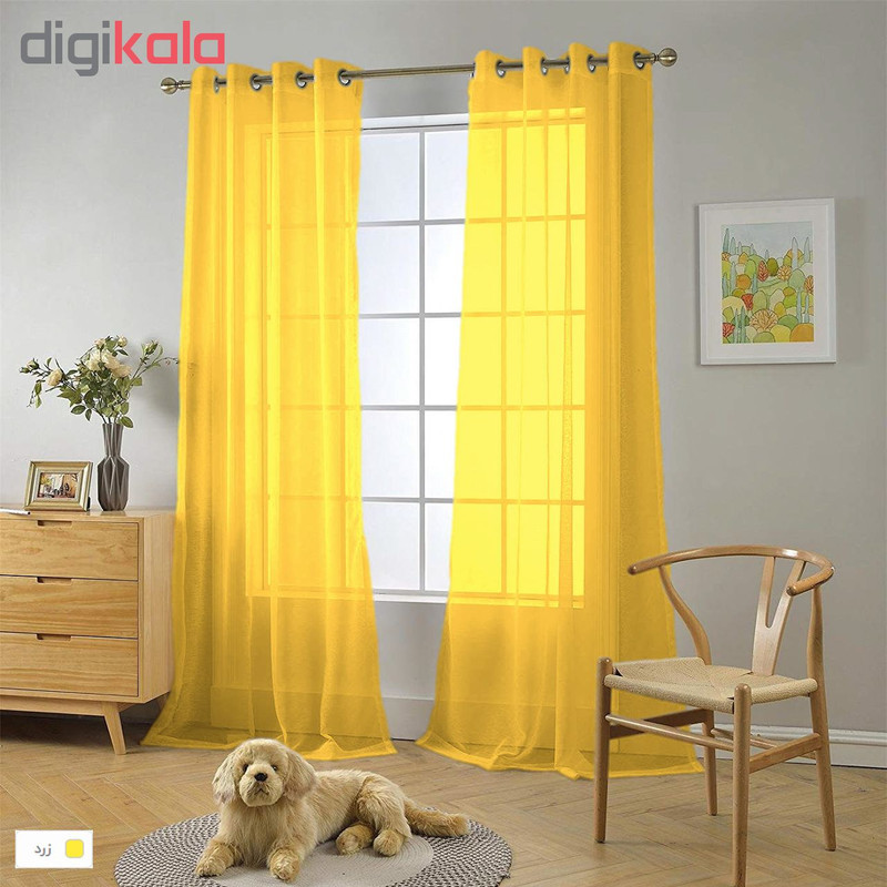 پرده مدل حریر N110 سایز 280×150 سانتی متر