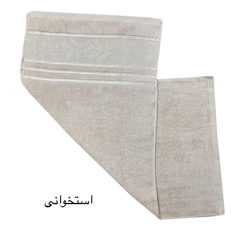 حوله دست و  صورت هنرمند مدل شاخه سایز 40x80 سانتی متر