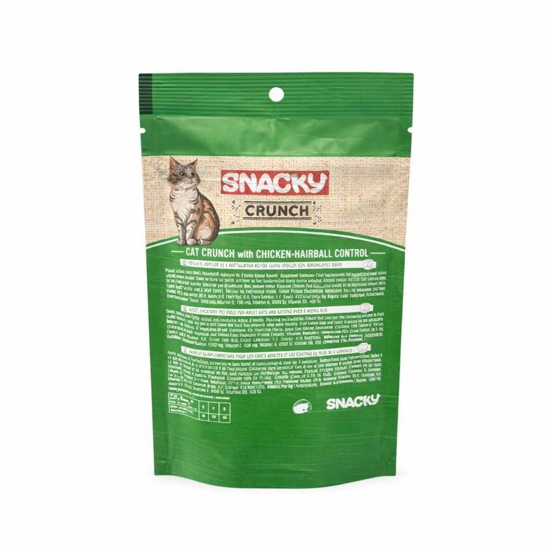 تشویقی گربه اسنکی مدل Crunch طعم مرغ و ماهی وزن 240 گرم مجموعه 4 عددی