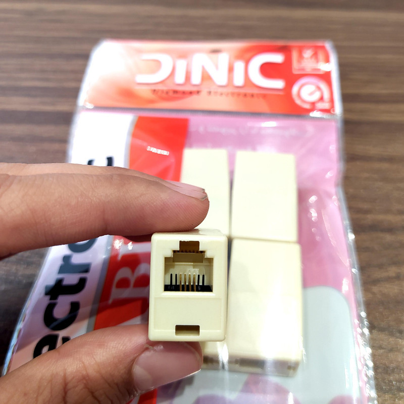 مبدل افزایش طول تلفن مدل DIN-1TO1 بسته 5 عددی