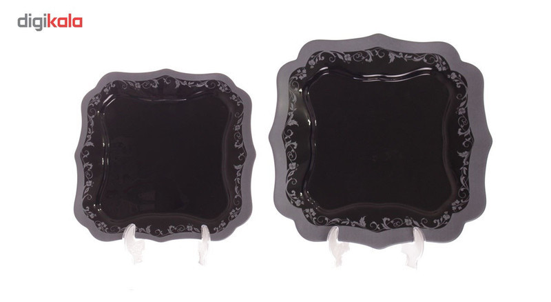 سرویس غذاخوری 38 پارچه لومینارک مدل Authentic Silver Black