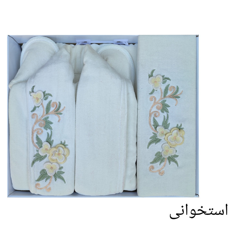 سرویس حوله پالتویی 3 تکه طرح ایپک سایز 125