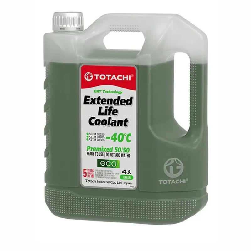 ضدیخ و ضدجوش 50 به 50 توتاچی مدل Coolant 5050 extended life green حجم 4 لیتر