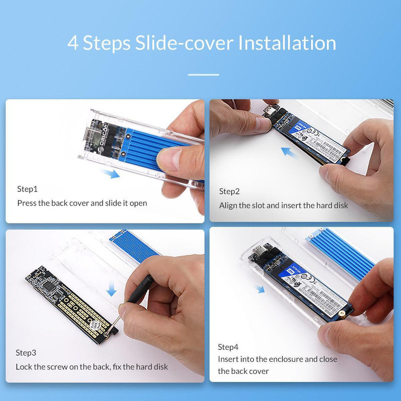 قاب NVMe M.2 SSD اوریکو مدل TCM2-C3
