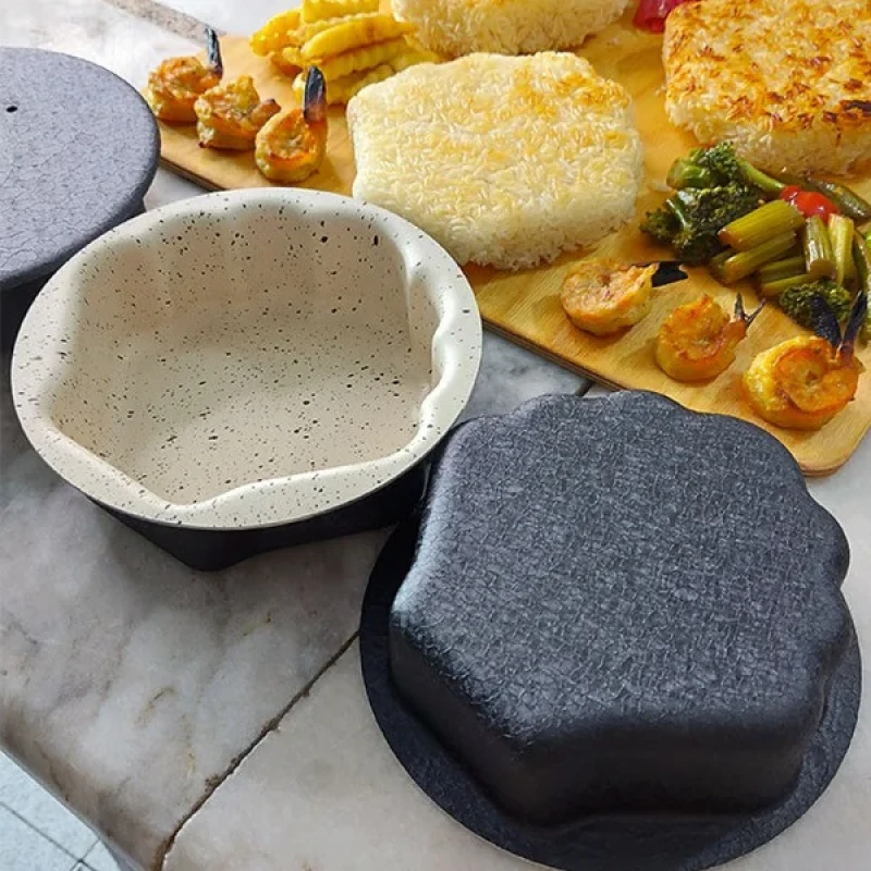 ظرف پخت به گز مدل کته و ته چین طرح صدف