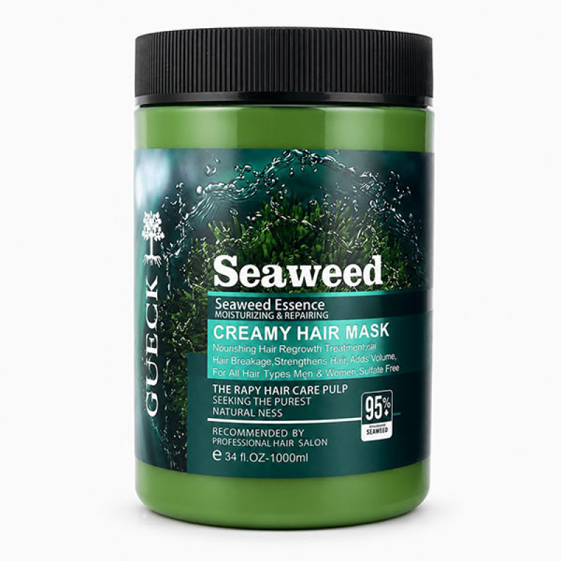 ماسک مو ترمیم کننده گوک مدل Seaweed مناسب برای انواع مو حجم 1000 میلی لیتر