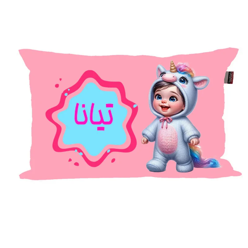 بالش نوزاد ناریکو مدل دخترانه طرح اسم تیانا کد 06204