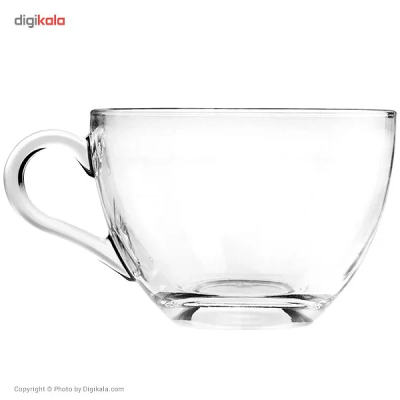 ست فنجان و نعلبکی پاشاباغچه مدل Bisik 97948 - بسته 6 عددی