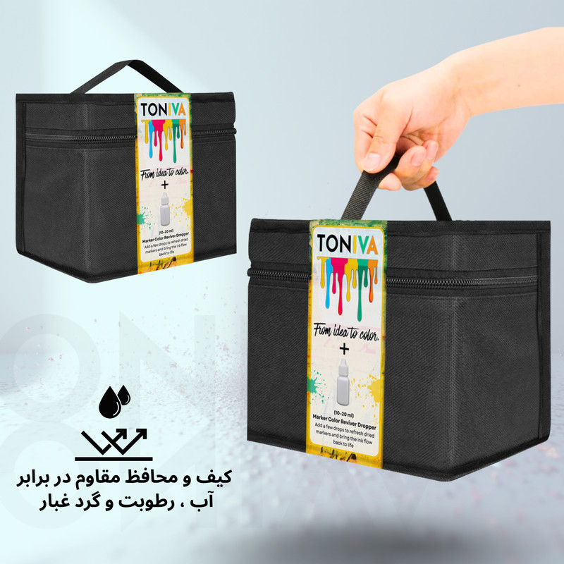 ماژیک راندو تونیوا مدل Touch 80 به همراه محلول احیای ماژیک مجموعه ۸۰ عددی