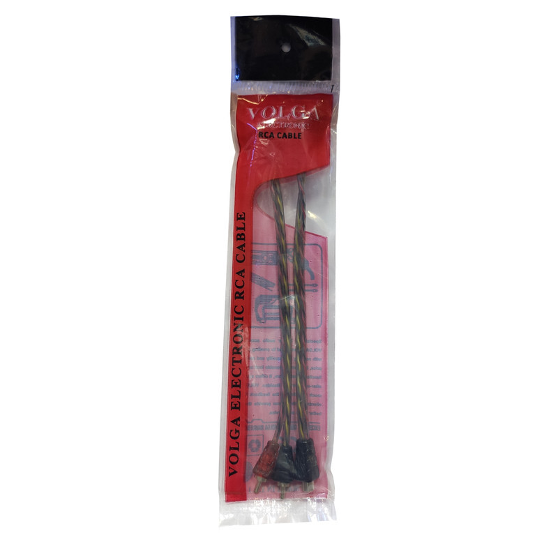 کابل تبدیل 1 به 2 RCA ولگا کد 590 طول 0.35 متر بسته دو عددی