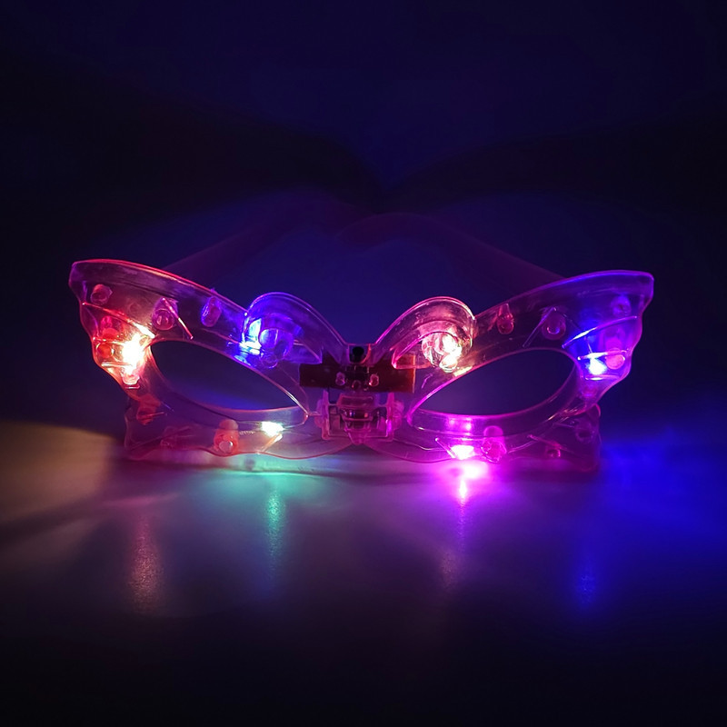 عینک تولد مدل LED چراغ دار طرح پروانه ای