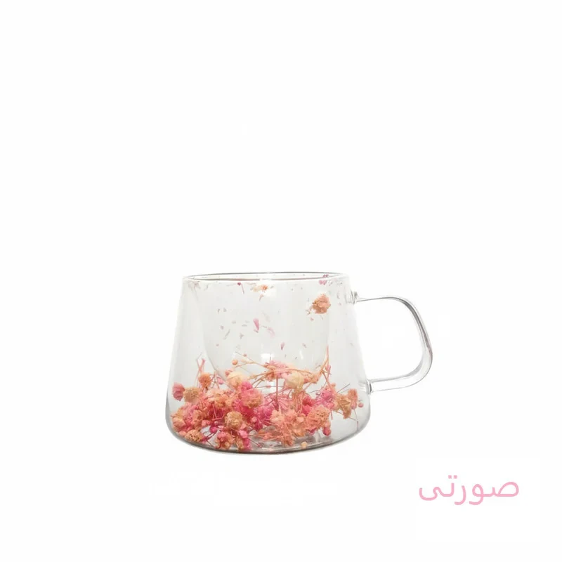 فنجان مدل دوجداره گلدار