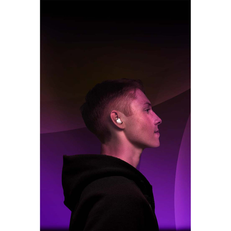 هدفون بلوتوثی سامسونگ مدل Galaxy Buds2 Pro با نویز کنسلینگ فعال (ANC)، درگاه شارژ USB Type-C، دارای میکروفون سه‌گانه، مقاوم در برابر رطوبت و عرق، مجهز به سنسور شتاب‌سنج و مقاومت در برابر آب IPX7