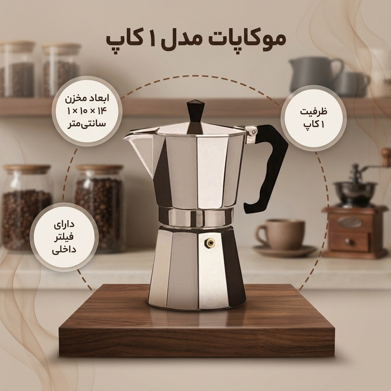 موکاپات مدل 1 کاپ