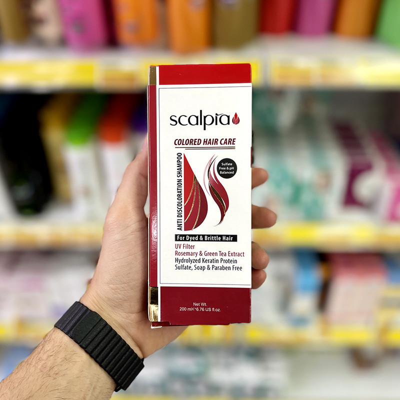 شامپو تثبیت کننده اسکالپیا مدل COLORAIR حجم 200 میلی لیتر