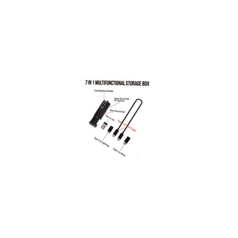کابل تبدیل USB-CUSB به لایتنینگUSB-CMicroUSB بیوا مدل C-17 طول 0.28 متر