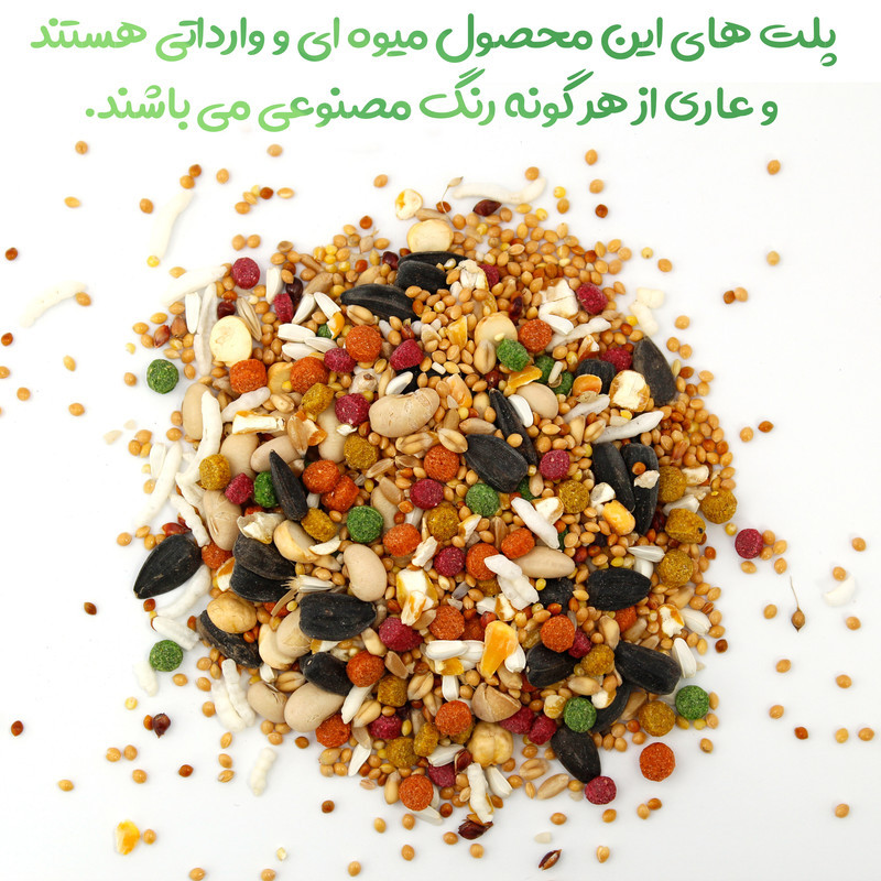 غذای خشک طوطی عروس هلندی مای برد مدل پلاس کد Cockatiel+1 وزن یک کیلوگرم