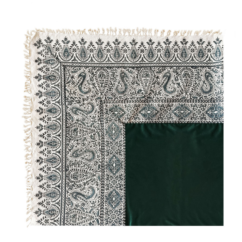 رومیزی مخمل مدل قلمکار سنتی