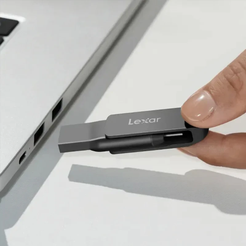 فلش مموری لکسار مدل Dual Drive D400 ظرفیت 128 گیگابایت با رابط USB 3.2
