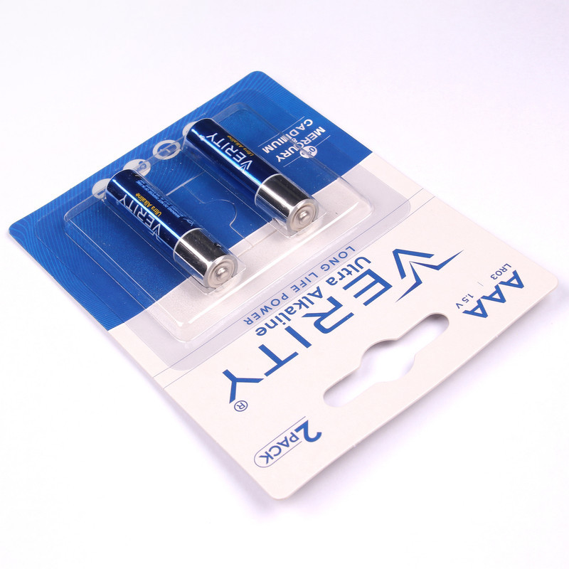 باتری نیم قلمی وریتی مدل Ultra Alkaline بسته چهار عددی