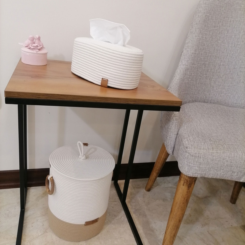 ست سطل و جای دستمال پیله مدل قیطانی کد 416