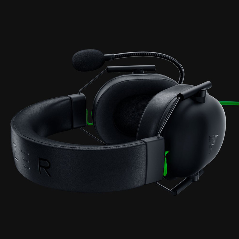 هدست گیمینگ بلوتوثی ریزر مدل BlackShark V2 X با نویز کنسلینگ بدنه، نویز کنسلینگ میکروفون (ENC)، اتصال از طریق جک 3.5 میلی‌متری، دارای صدای فراگیر 7.1 کاناله، دارای تکنولوژی صدای 360 درجه