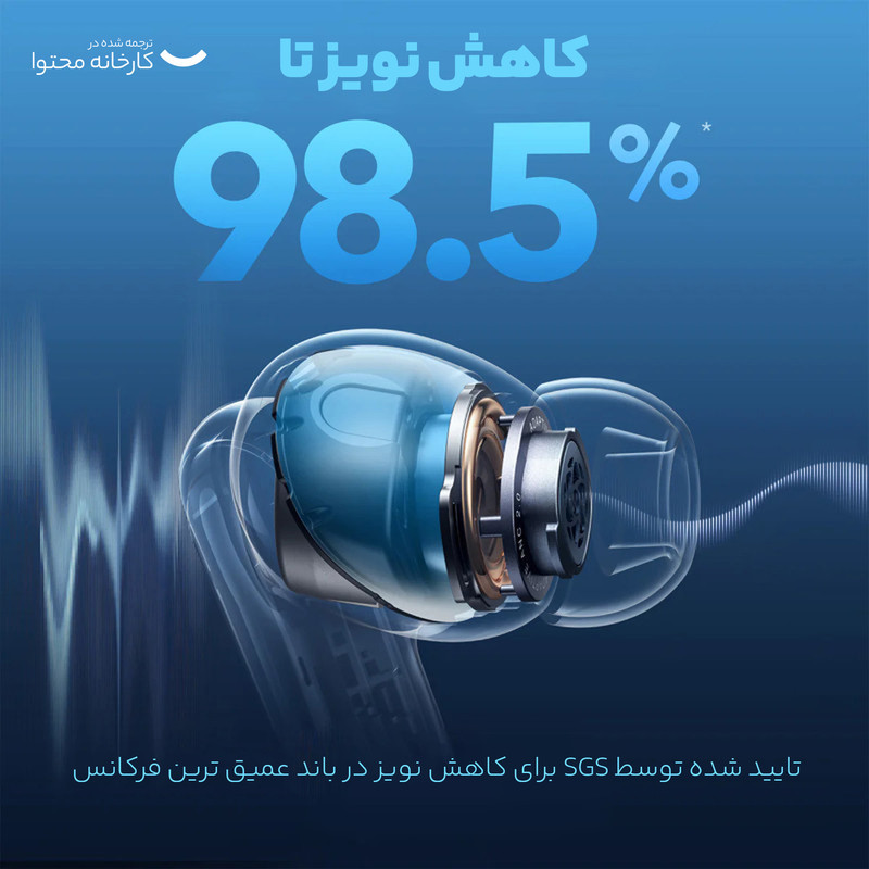 هدفون بلوتوثی انکر مدل Soundcore Liberty 4 NC با نویز کنسلینگ فعال (ANC)، درگاه شارژ USB Type-C، پشتیبانی از فرمان لمسی، مقاوم در برابر پاشش آب