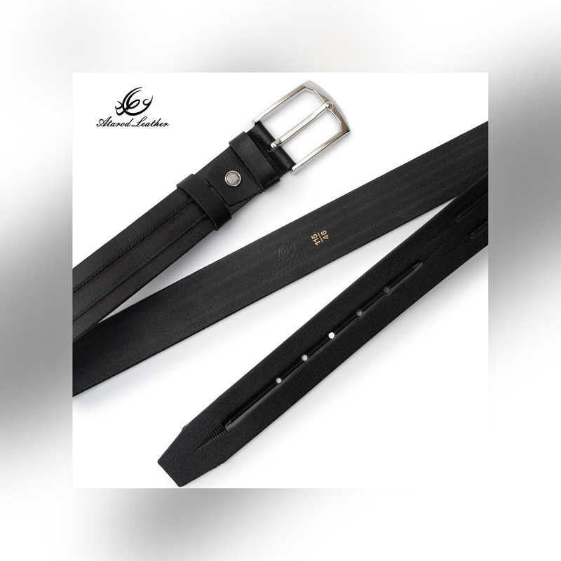 کمربند مردانه چرم عطارد مدل چرم طبیعی کد B74