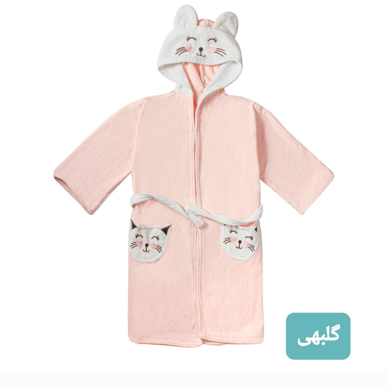 حوله پالتویی کودک مدل دورنگ سایز 80x90 سانتی متر