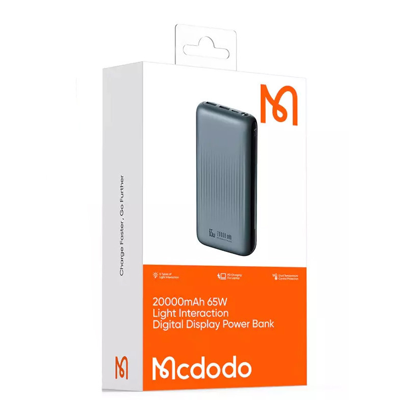 پاوربانک مک دودو مدل MC-446 ظرفیت 20000 میلی آمپر ساعت