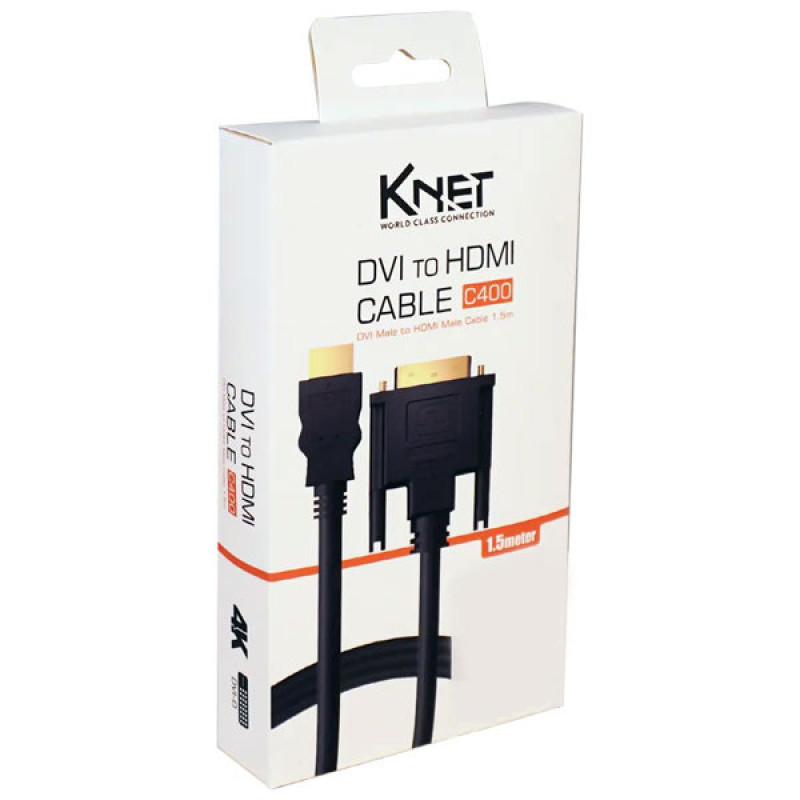 کابل تبدیل HDMI به DVI کی نت مدل K-CDVI2HD15 طول 1.5 متر