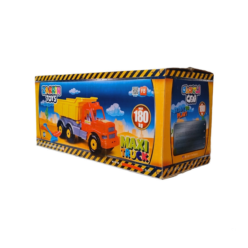 ماشین بازی زرین تویز طرح کامیون 180 کیلویی مدل MAXI TRUCK کد 10