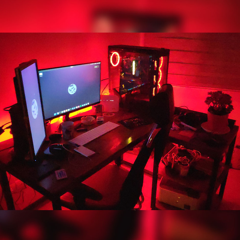 ریسه ال ای دی مدل  شلنگی RGB طول 5 متر به همراه ریموت