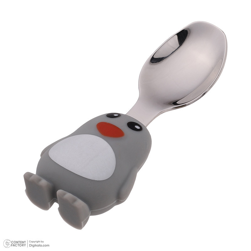 قاشق و چنگال کودک مدل Penguin بسته 2 عددی