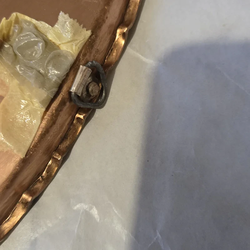 سینی میناکاری مدل لب کنگره ای کد 0195