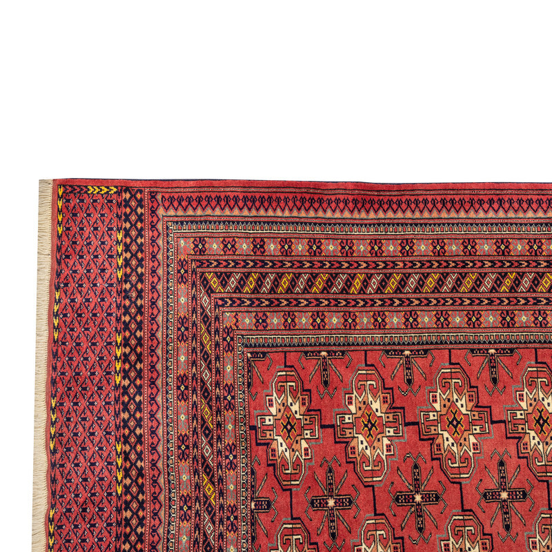 فرش دستبافت سه و نیم متری مدل ترکمن کد 40.1937