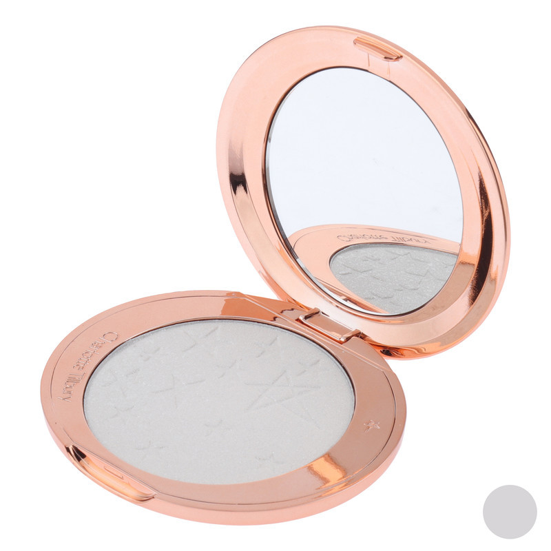 هایلایتر شارلوت تیلبری با شماره رنگ 77491، جلوه براق و تناژ صدفی مدل pearlescent glow، مناسب استفاده روزانه