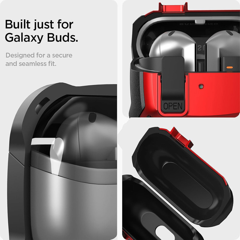 کاور سامورایی مدل Quad-19 مناسب برای کیس هدفون سامسونگ Galaxy Buds 3 Pro  Galaxy Buds 3
