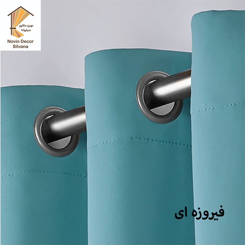 پرده پانچ نوین دکور سیلوانا مدل کتان 1_28 سایز 280x140 سانتی‌متر